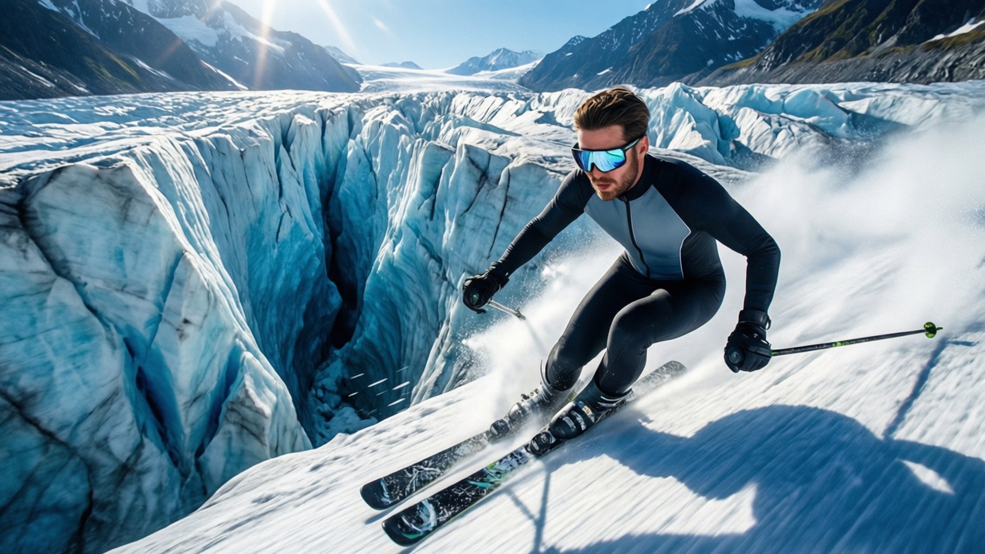 Glaciär Speed Run Bakgrundsbilder
