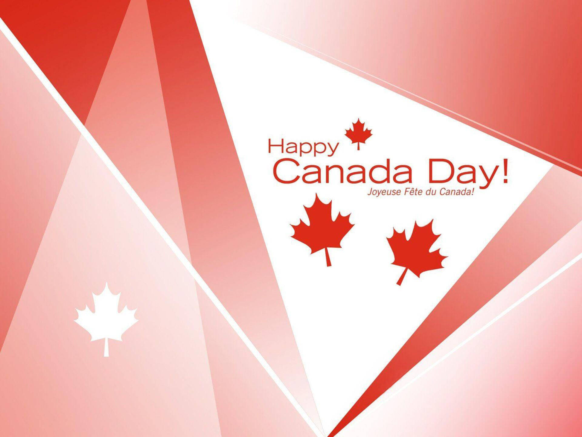 Glad Canada Day Illustration Wallpaper