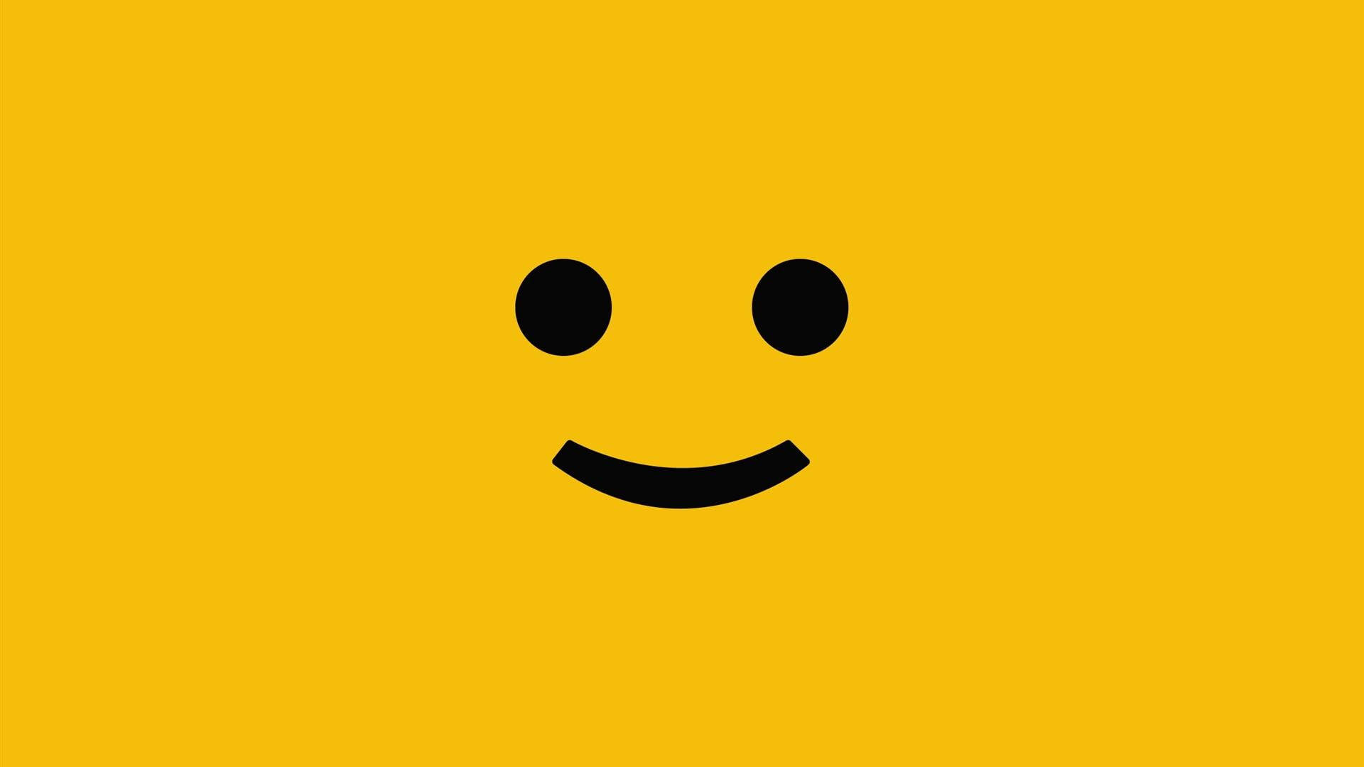 Glad Emoji Simple Wallpaper