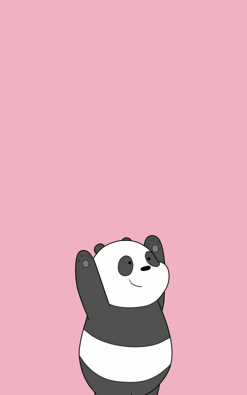 Glad Panda Vi Bare Bjørne Wallpaper