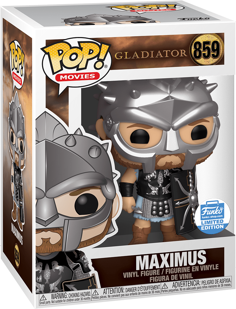 Gladiator Maximus Funko Pop Limited Edition SVG