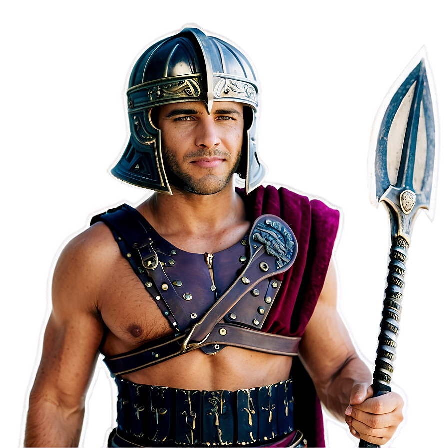 Download Gladiator Victory Pose Png Crd | Wallpapers.com