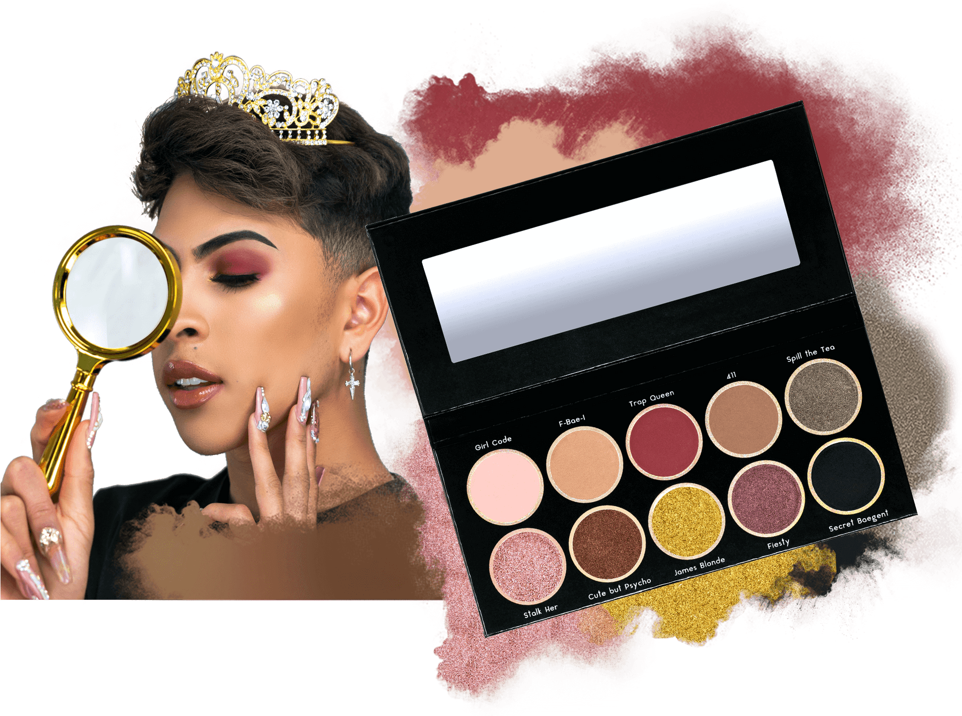 Glamorous Makeupand Eyeshadow Palette PNG