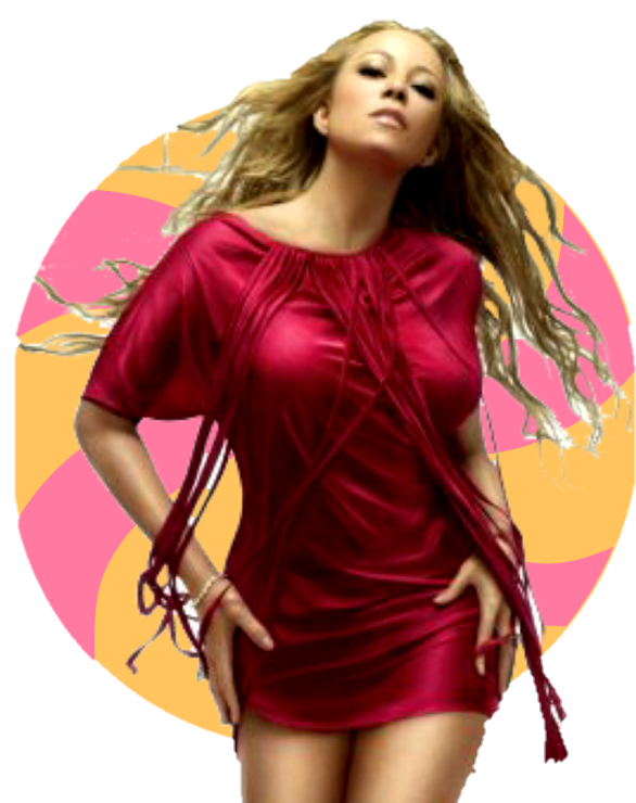 Glamorous Red Dress Pose PNG