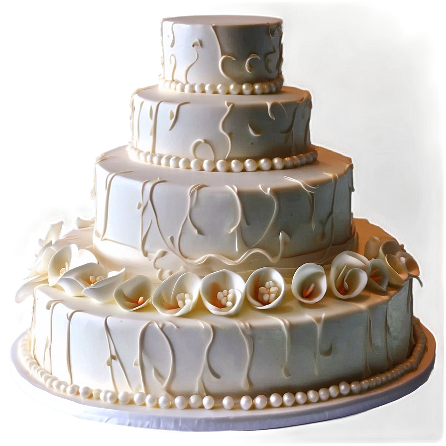 Glamorous Wedding Cake Png Omv PNG