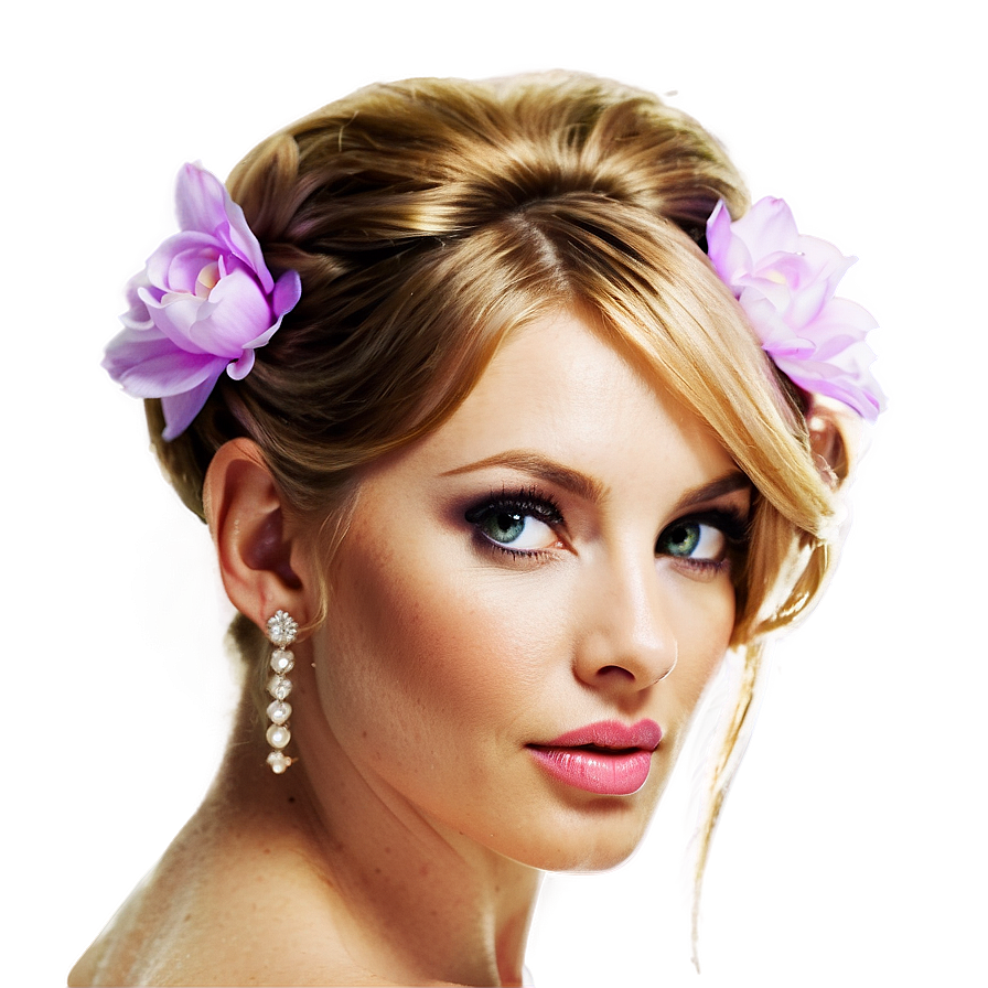 Glamorous Wedding Hairstyle Png Ywj8 PNG