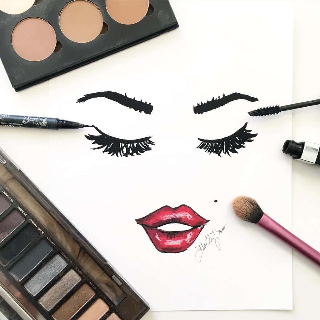 Glamorous World Of Makeup - High-definition Background
