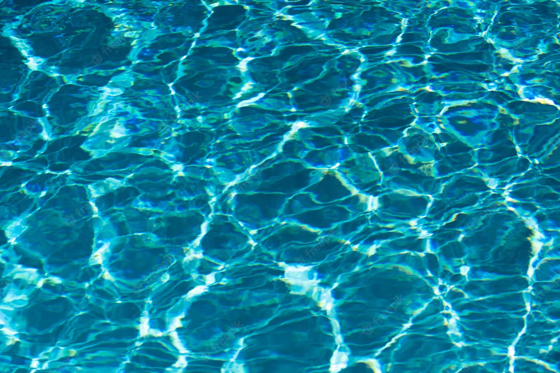 Glaring Blue Pool Water Wallpaper