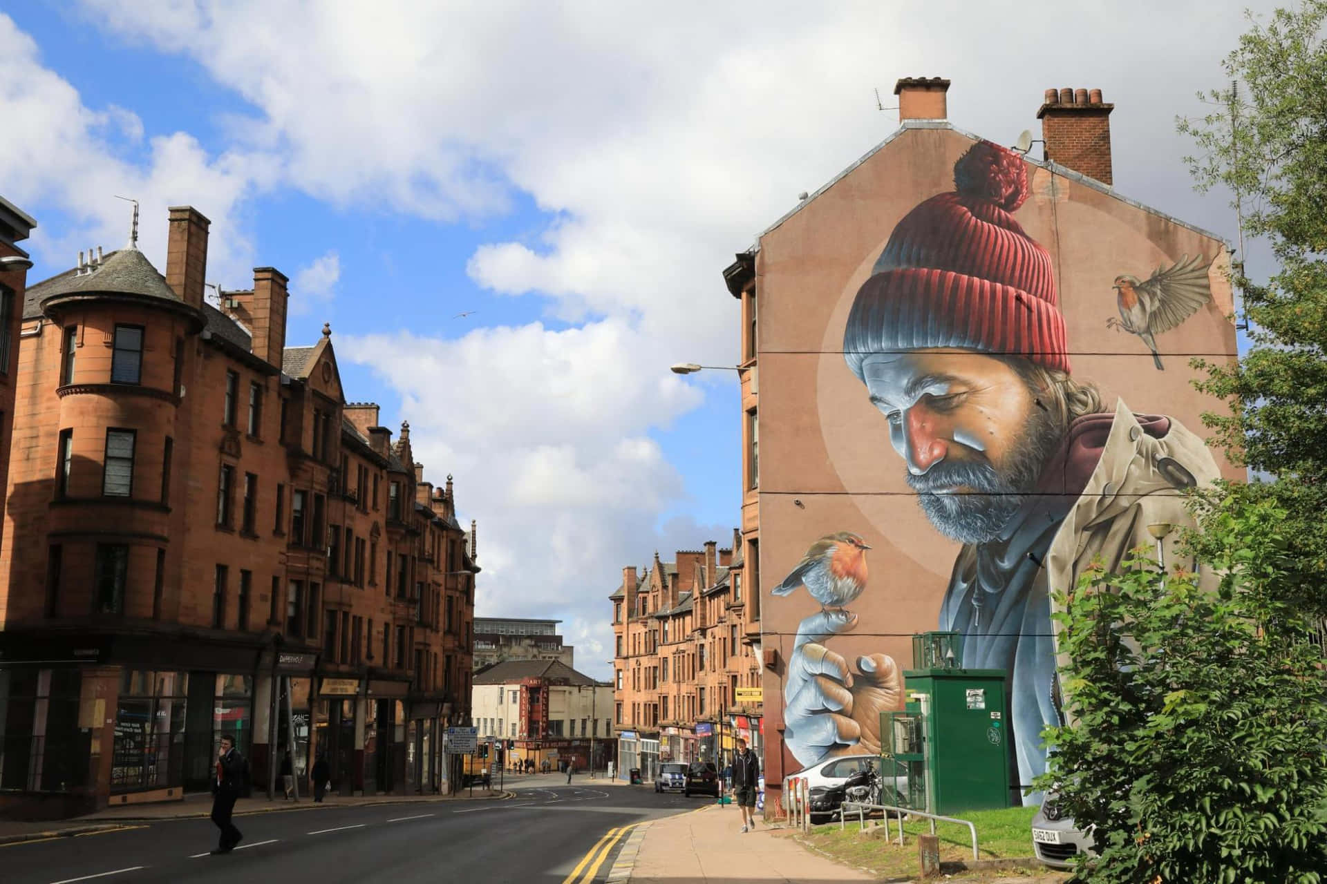 Glasgow Street Art Mural Wallpaper