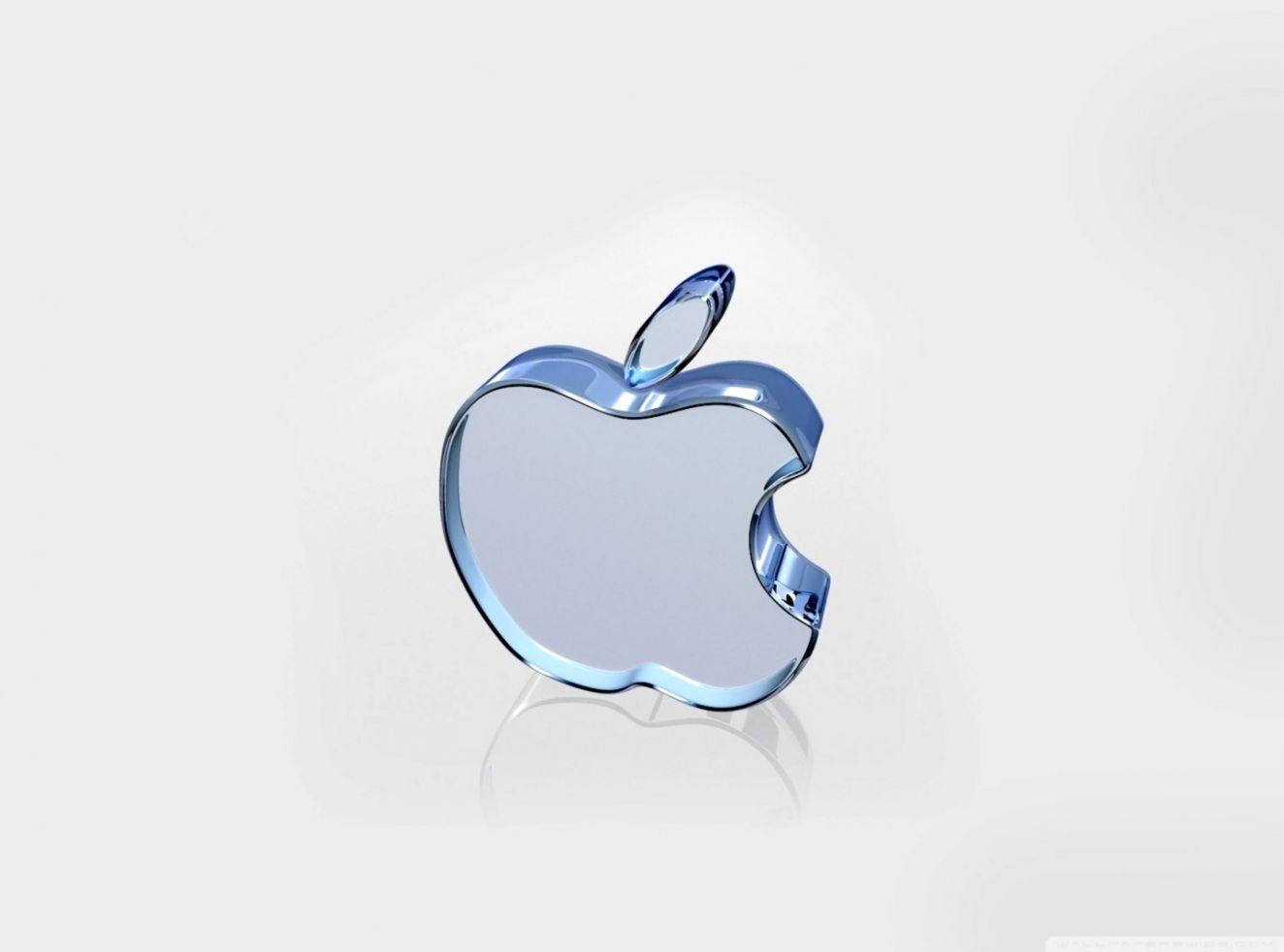 Glass Apple Logo 4k Picture