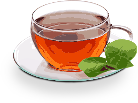 Glass Cupof Teawith Mint Leaves PNG