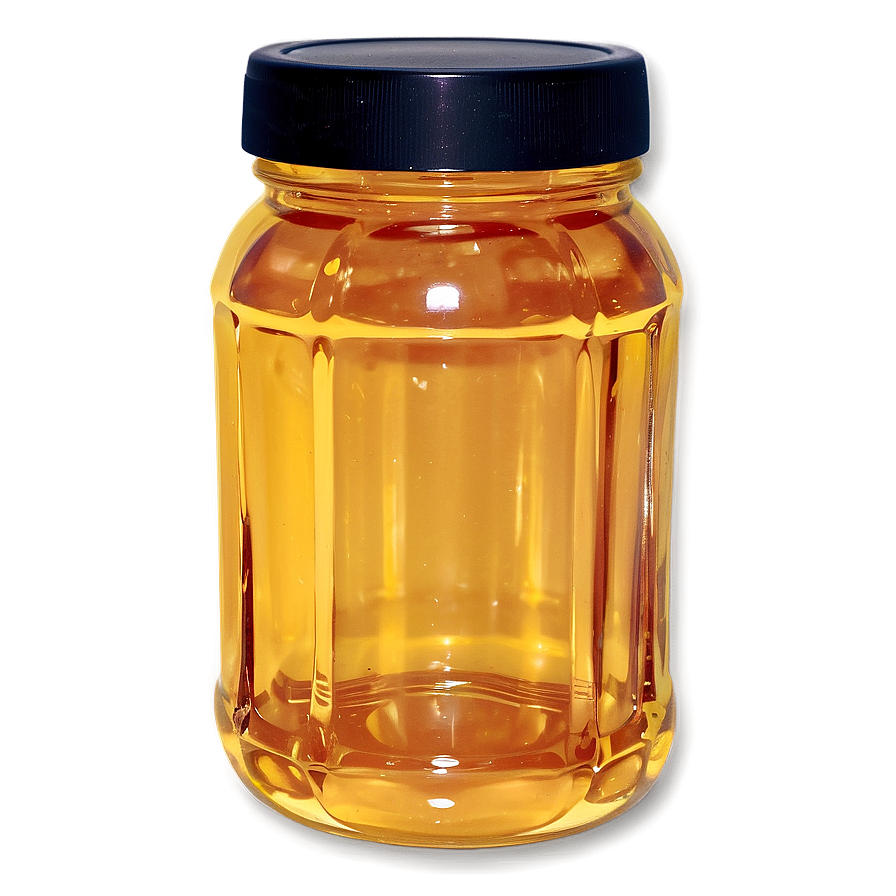 Glass Honey Jar Png 06212024 PNG