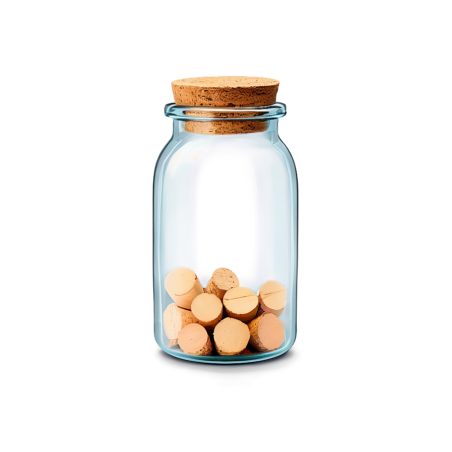 Glass Jar With Cork Lid Png Amo PNG