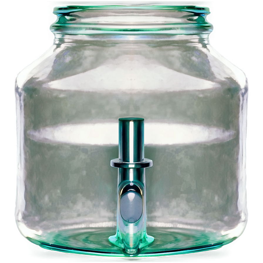Glass Jar With Faucet Png 05242024 PNG