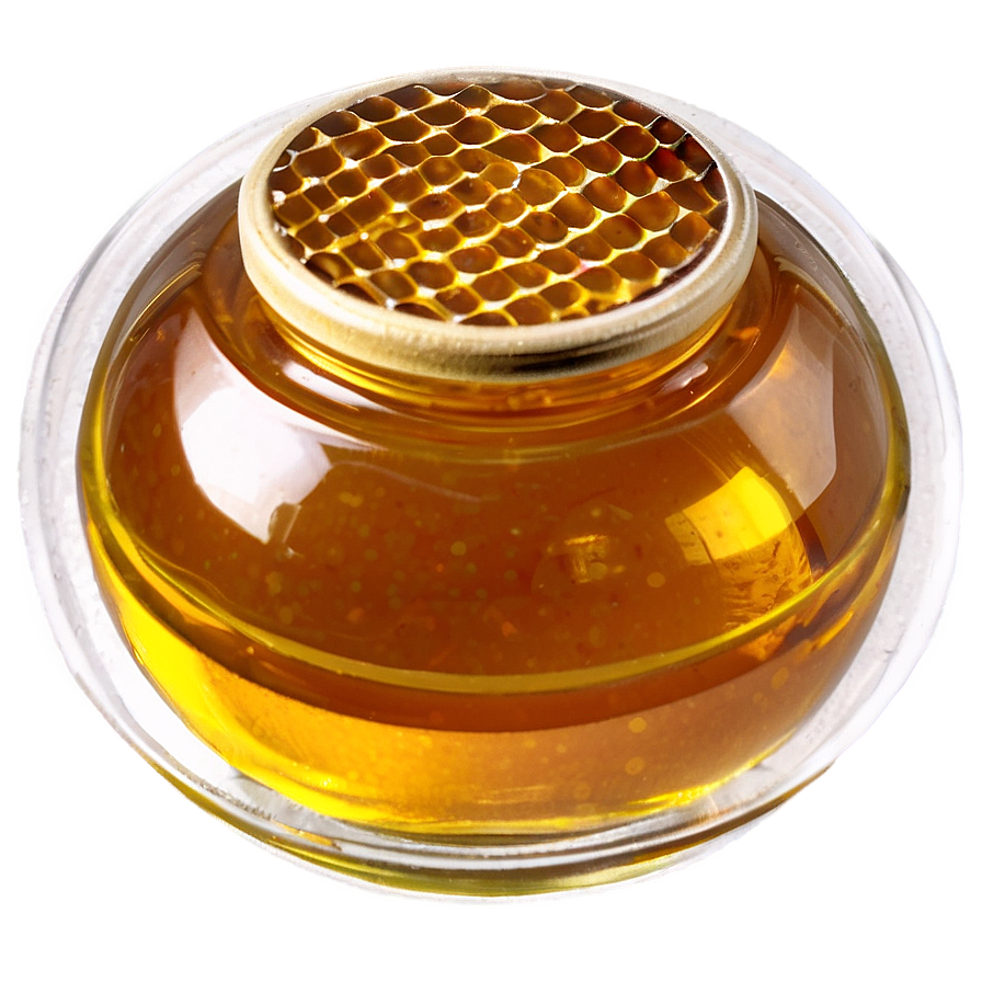 Glass Jar With Honey Png 05242024 PNG