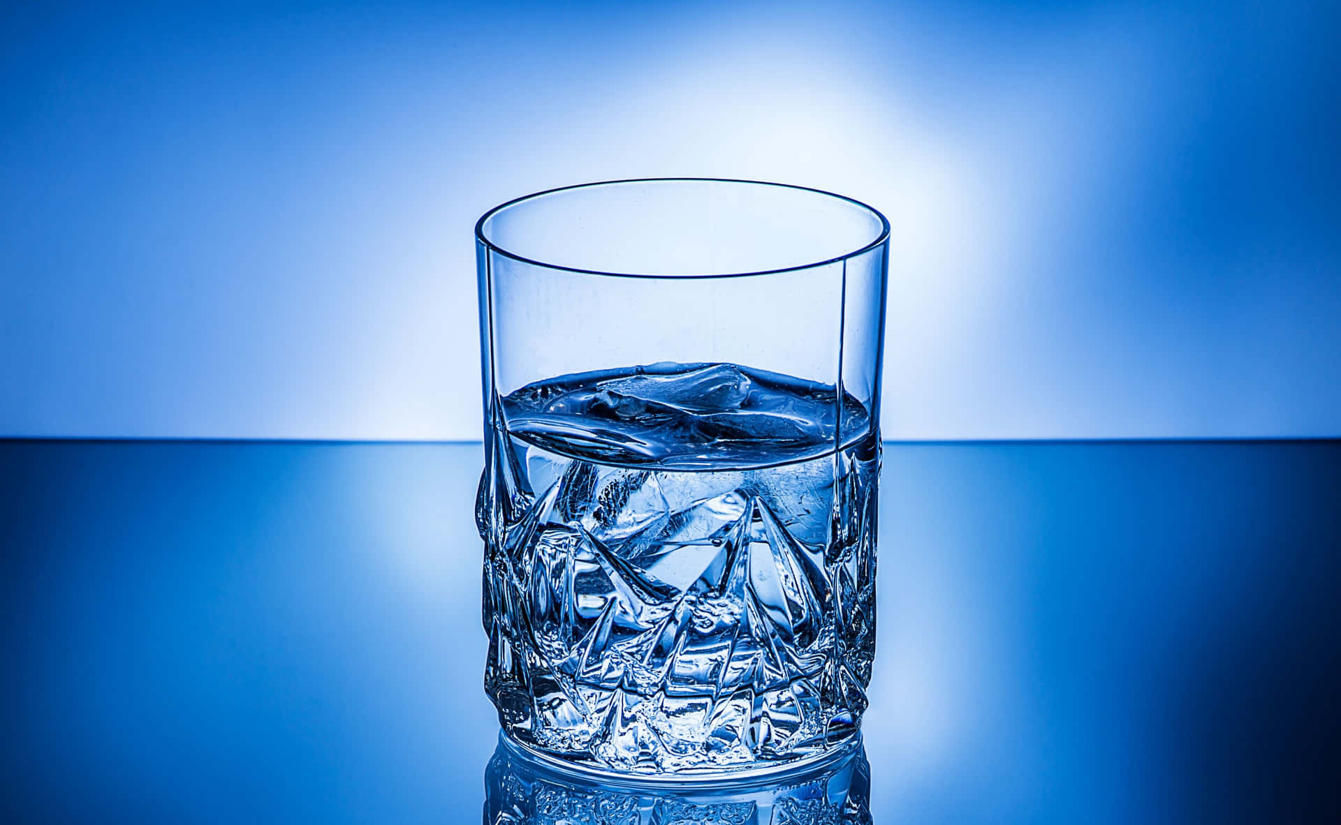 Refreshing glass of water