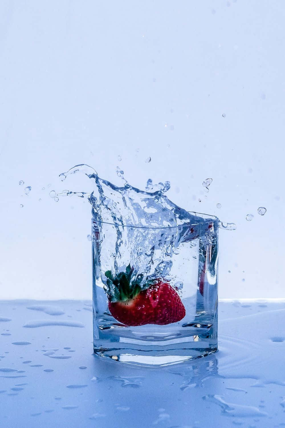 Uppfriskandeglas Med Vatten.