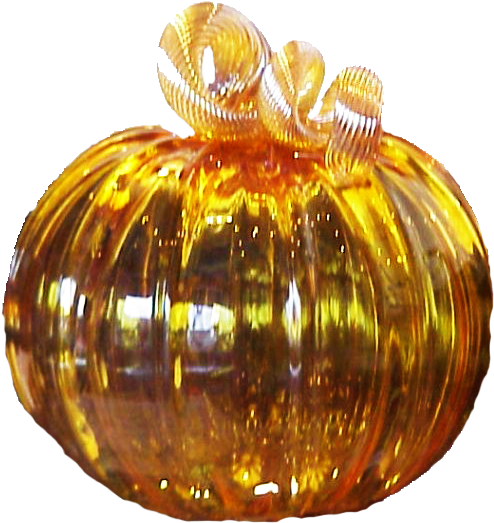 Glass Pumpkin Decoration PNG