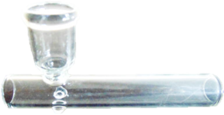 Glass Scientific Pipe Component PNG