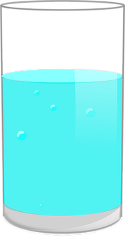 Glassof Water Vector Illustration PNG