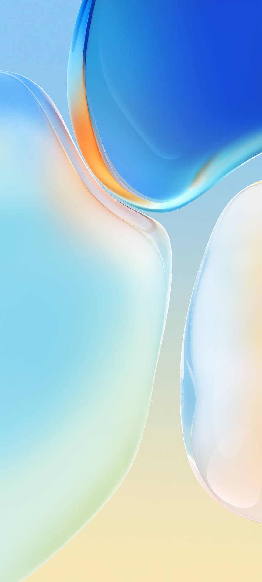 Glassy Gradient Blobs Vivo Y20 Wallpaper