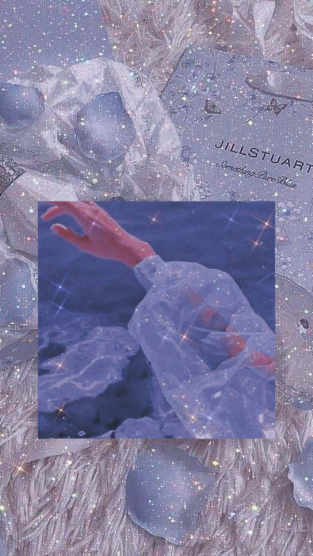 Glaucous Sparkle Aesthetic.jpg Wallpaper