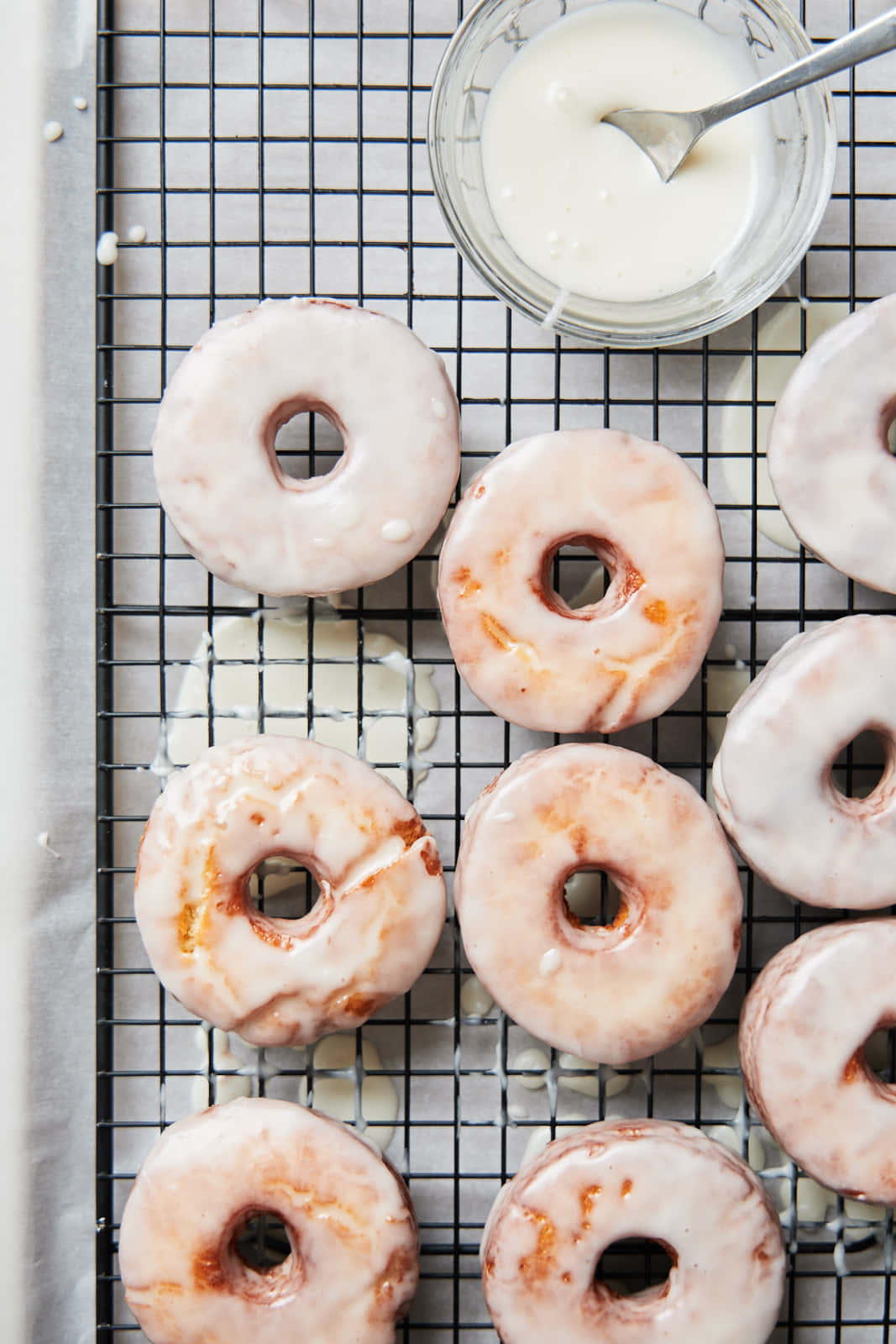Enjoy the sweet taste of Glazed Donut Wallpaper