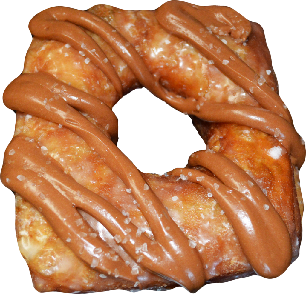 Glazed Doughnutwith Chocolate Drizzle PNG