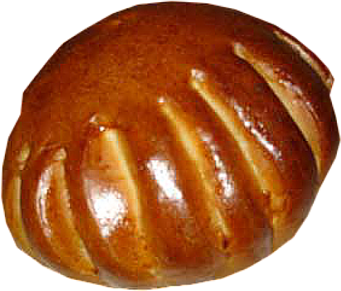 Glazed Fresh Baked Bun PNG