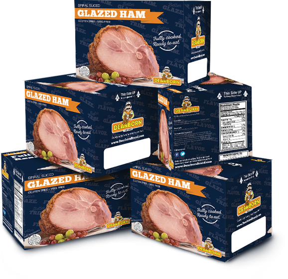 Glazed Ham Product Boxes PNG