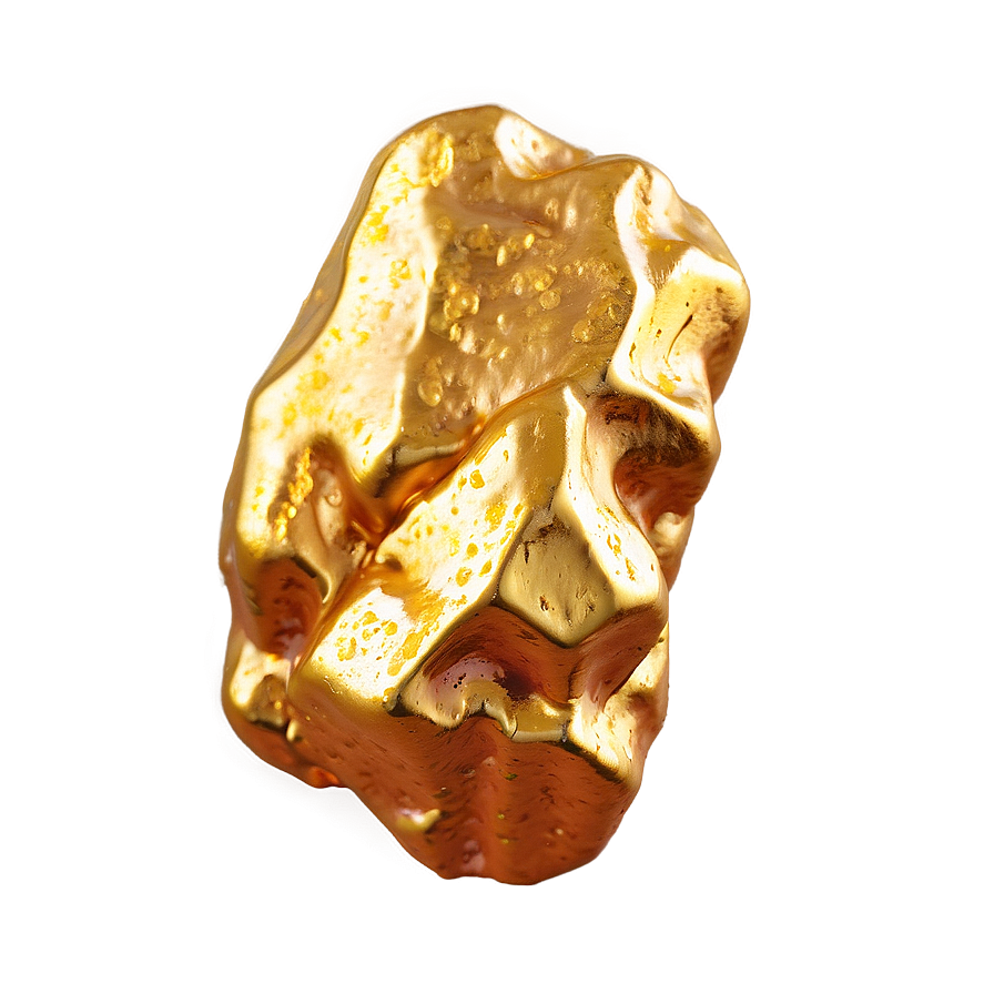 Gleaming Gold Nugget Png 06132024 PNG