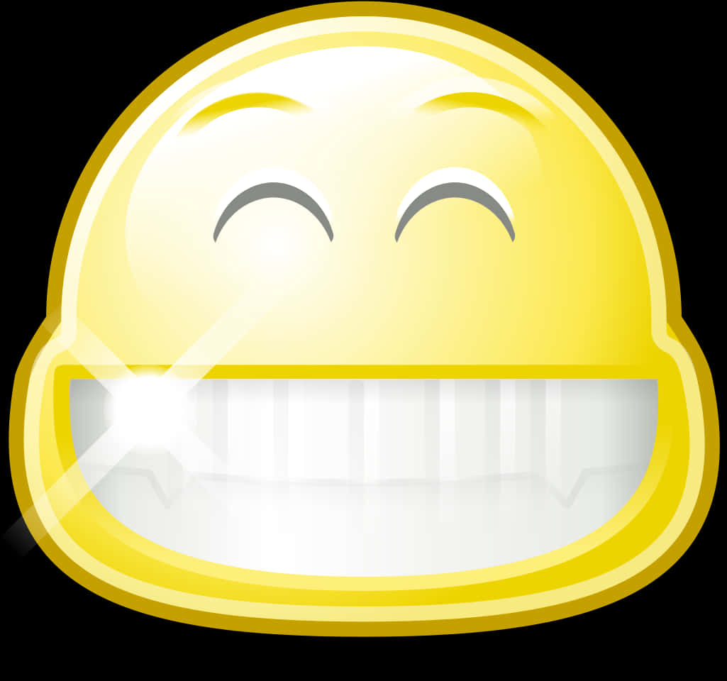 Gleaming Smile Emoji PNG
