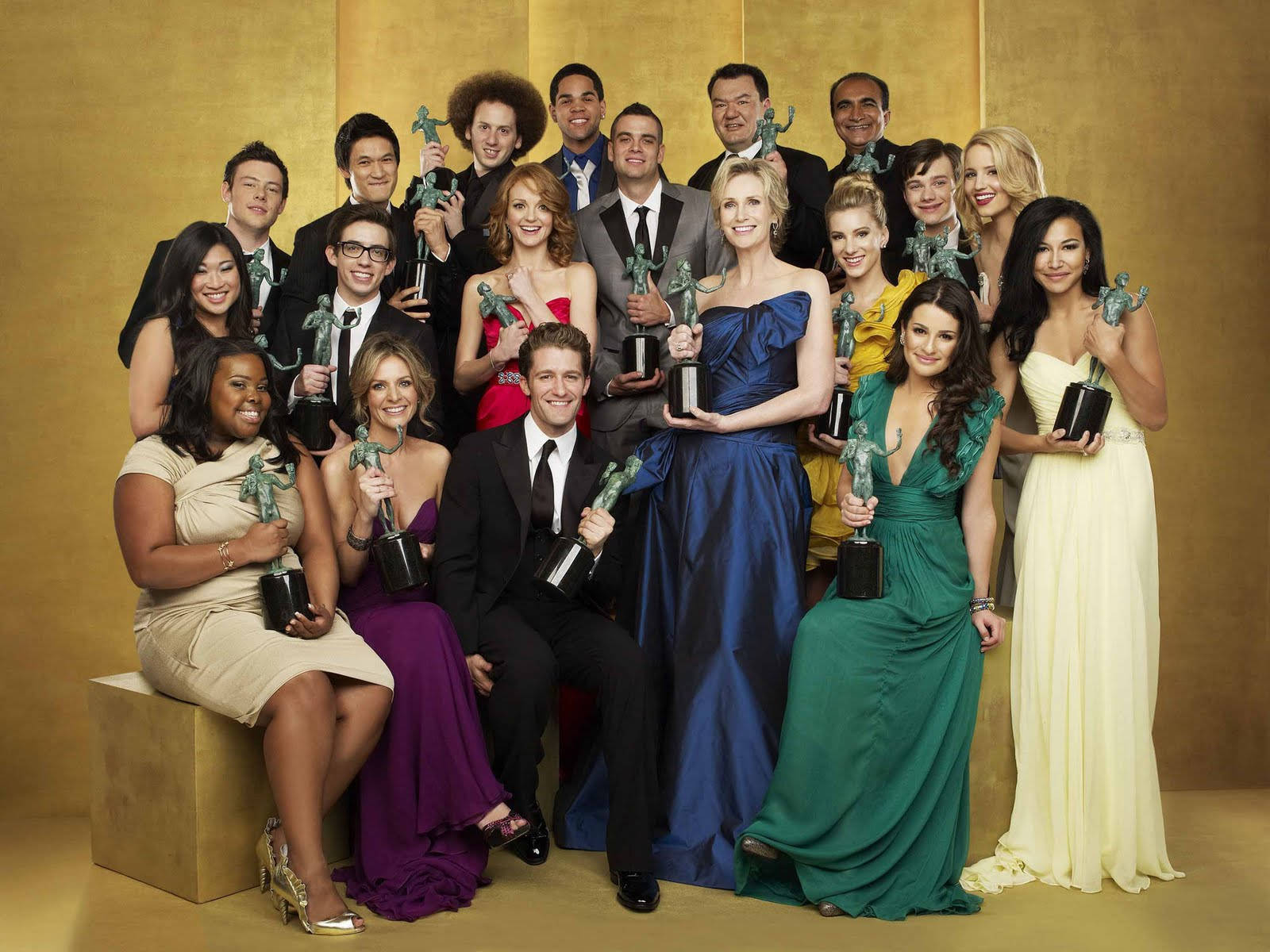 Glee Cast At 2010 Screen Actors Guild Awards Wallpaper