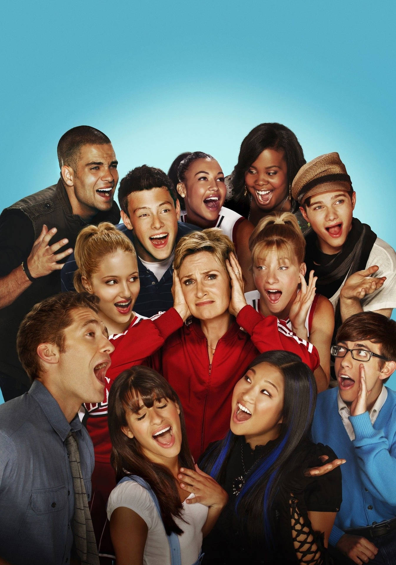 Glee Season Six Cast Members Wallpaper