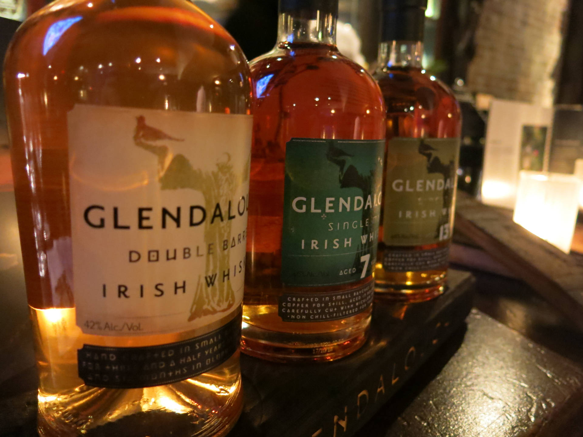 Glendalough Double Barrel Irish Whiskey Bar Wallpaper