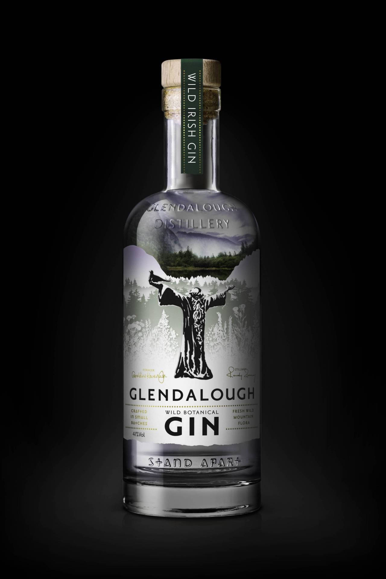 Glendalough Gin Wild Botanical Black Aesthetic Wallpaper