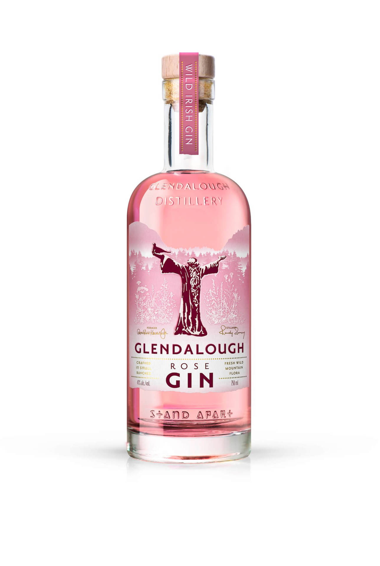 Glendalough Rose Gin Alcohol Drink Minimalist Wallpaper