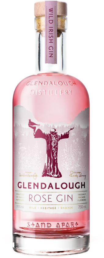 Glendalough Rose Gin Bottle PNG