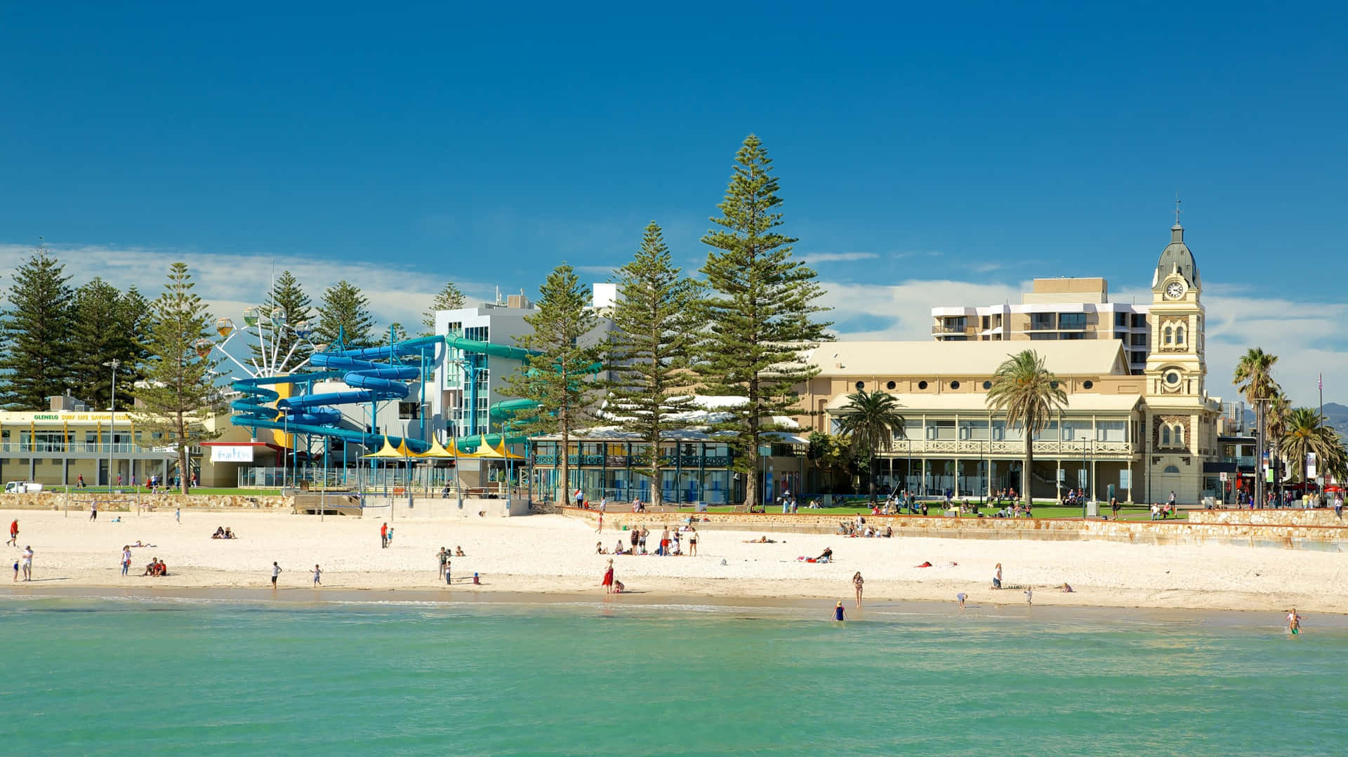 Glenelg Beach South Australia Sunny Day Wallpaper