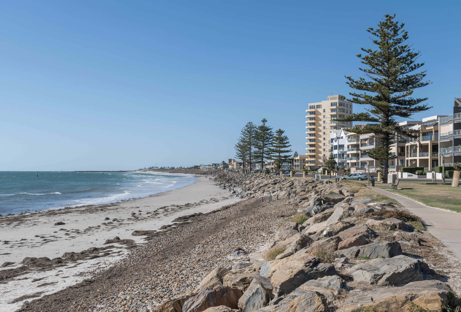 Glenelg Beachfront Promenade Australia Wallpaper
