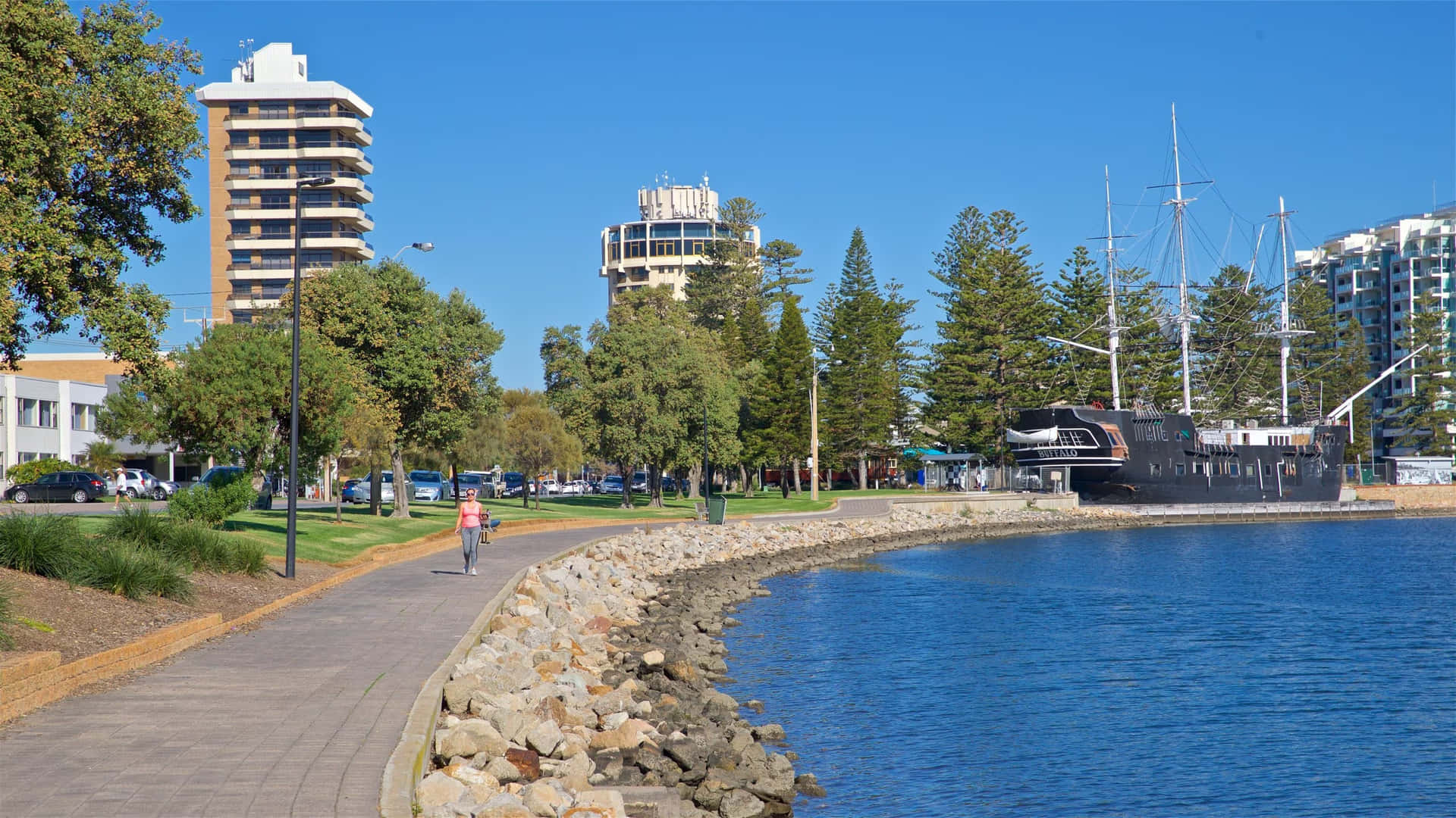 Glenelg Waterfront Promenade Adelaide Wallpaper
