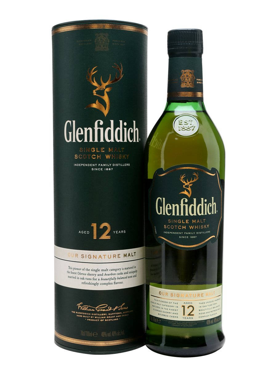 Glenfiddich 12 Year Old With Tube Container Picture