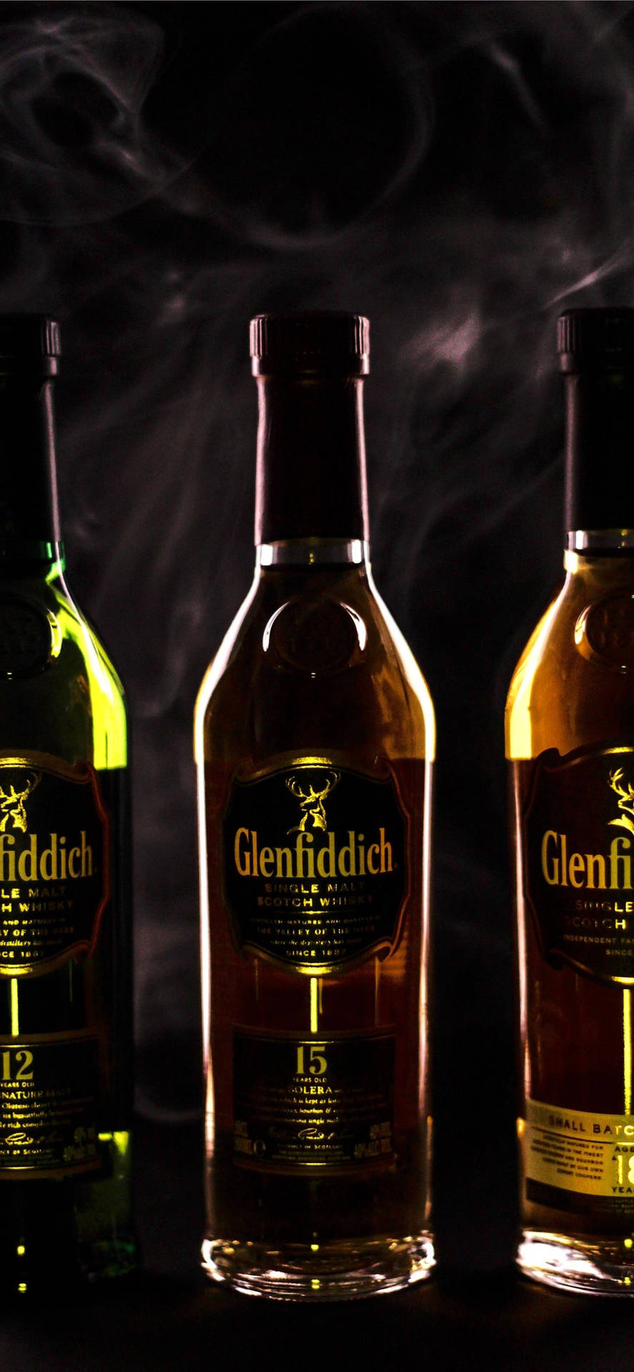 Glenfiddich Whiskies In Dim Lighting Picture
