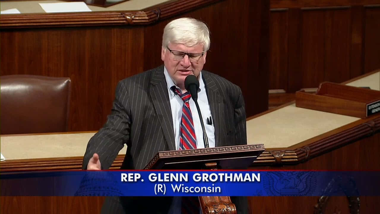 Glenn Grothman Spreekt In Het Congres Achtergrond