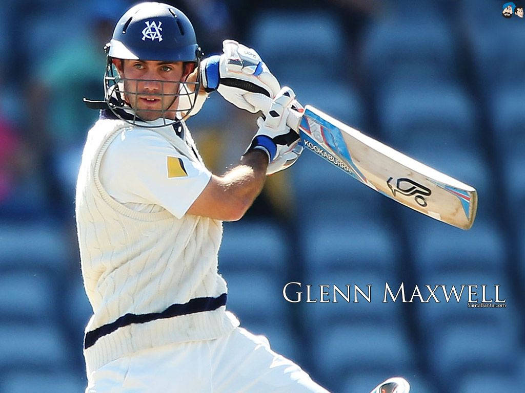 Glenn Maxwell Cricket Bat Wallpaper