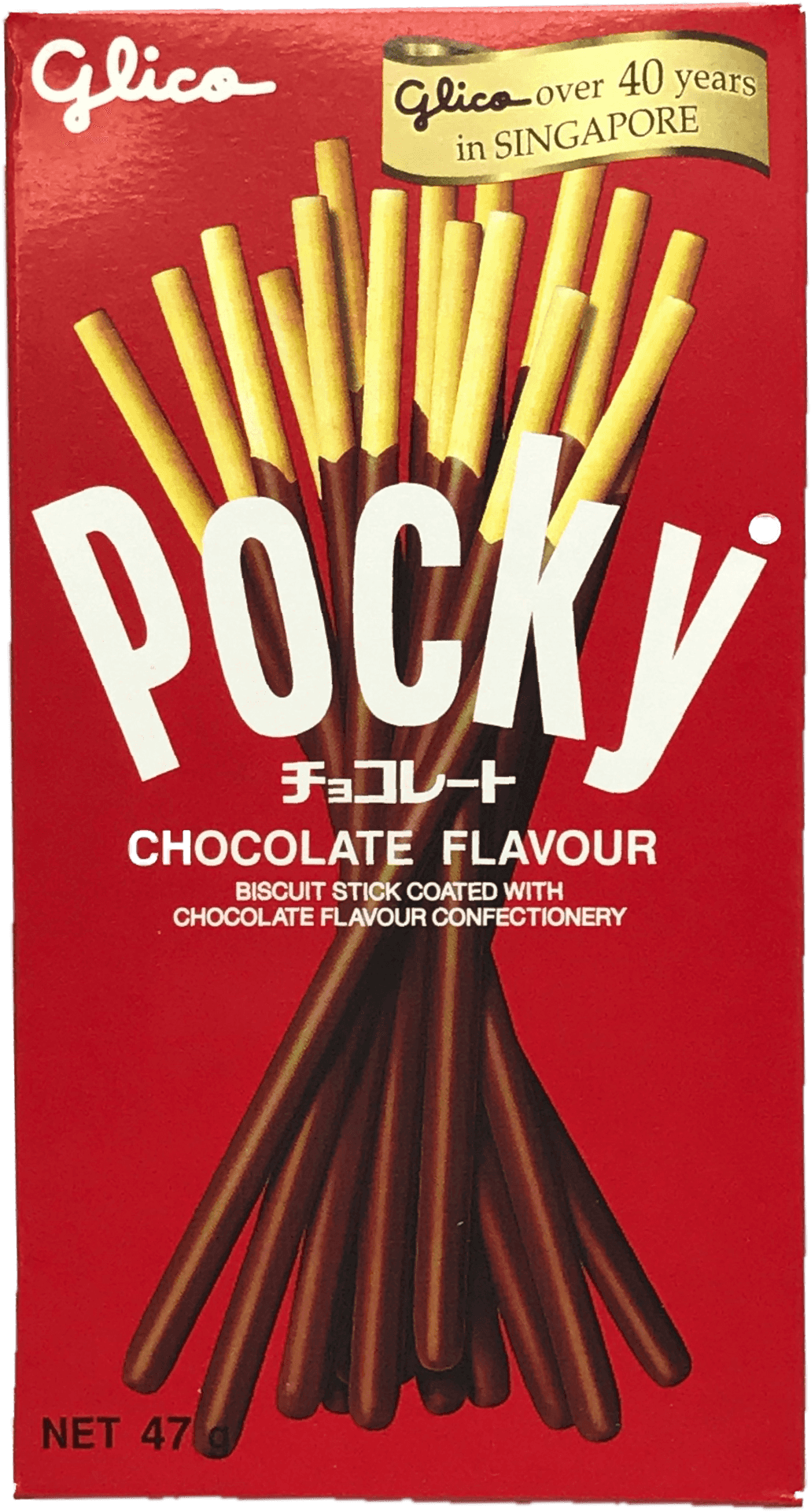 Glico Pocky Chocolate Flavour Packaging PNG