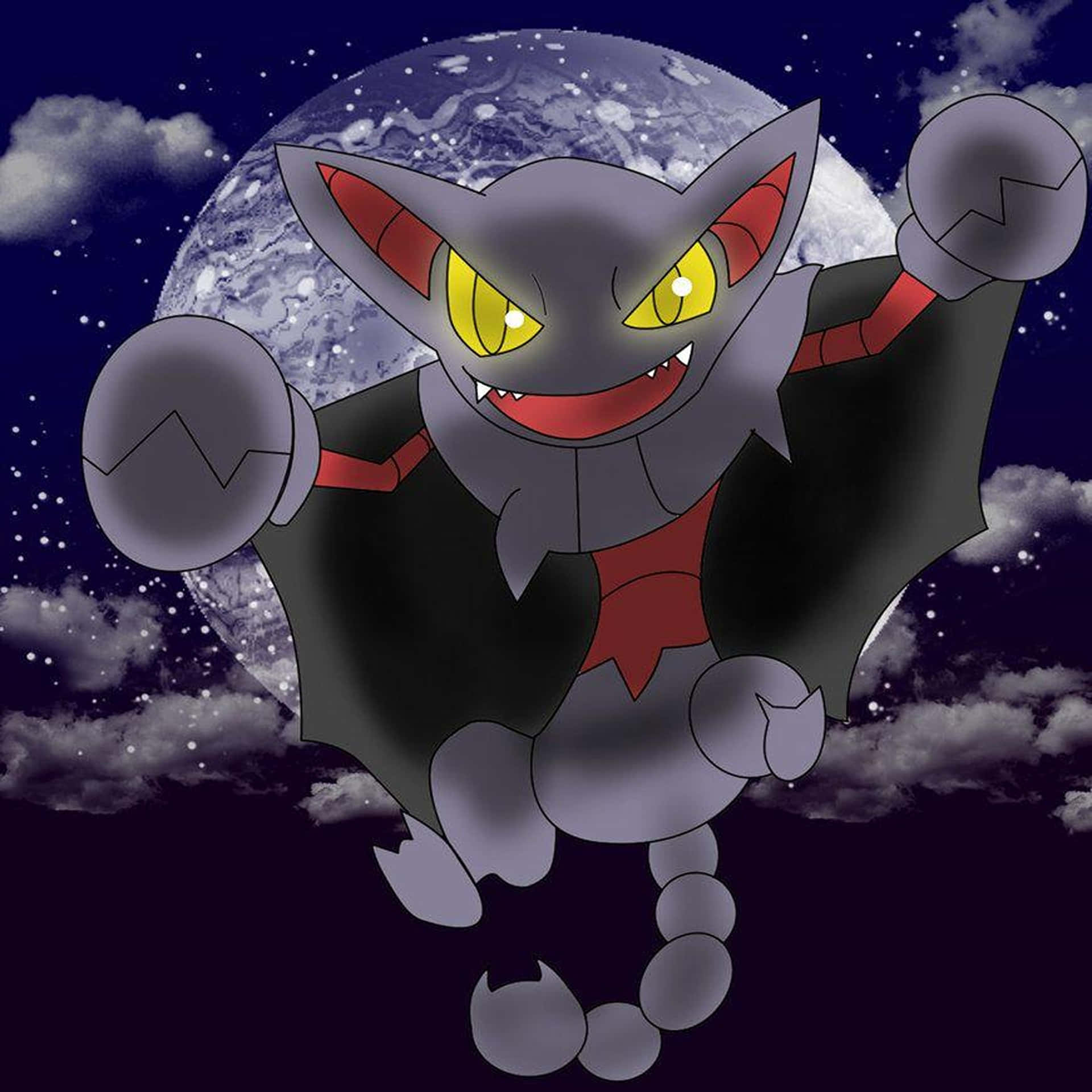 Gligar In Front Of The Moon Wallpaper