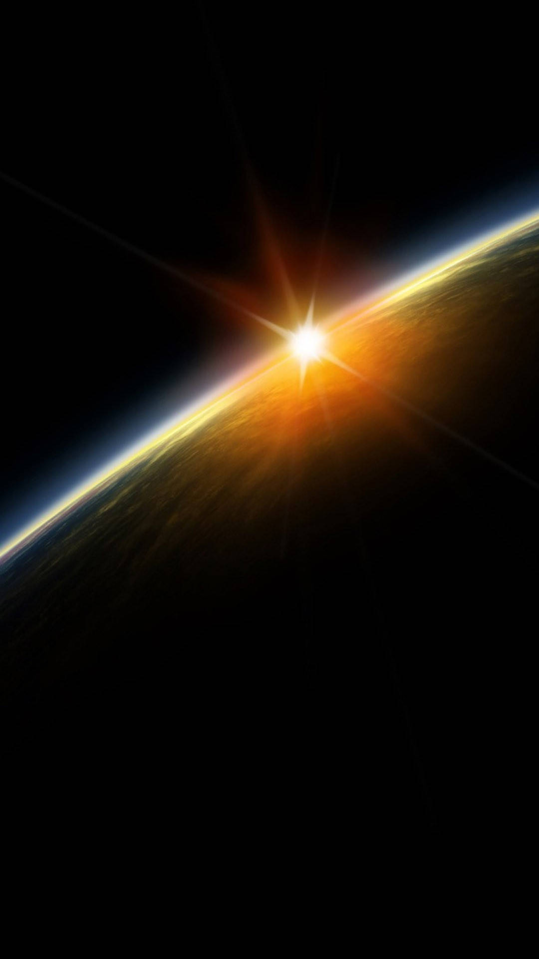 Glimmering Yellow Light On Earth Iphone 6 Wallpaper