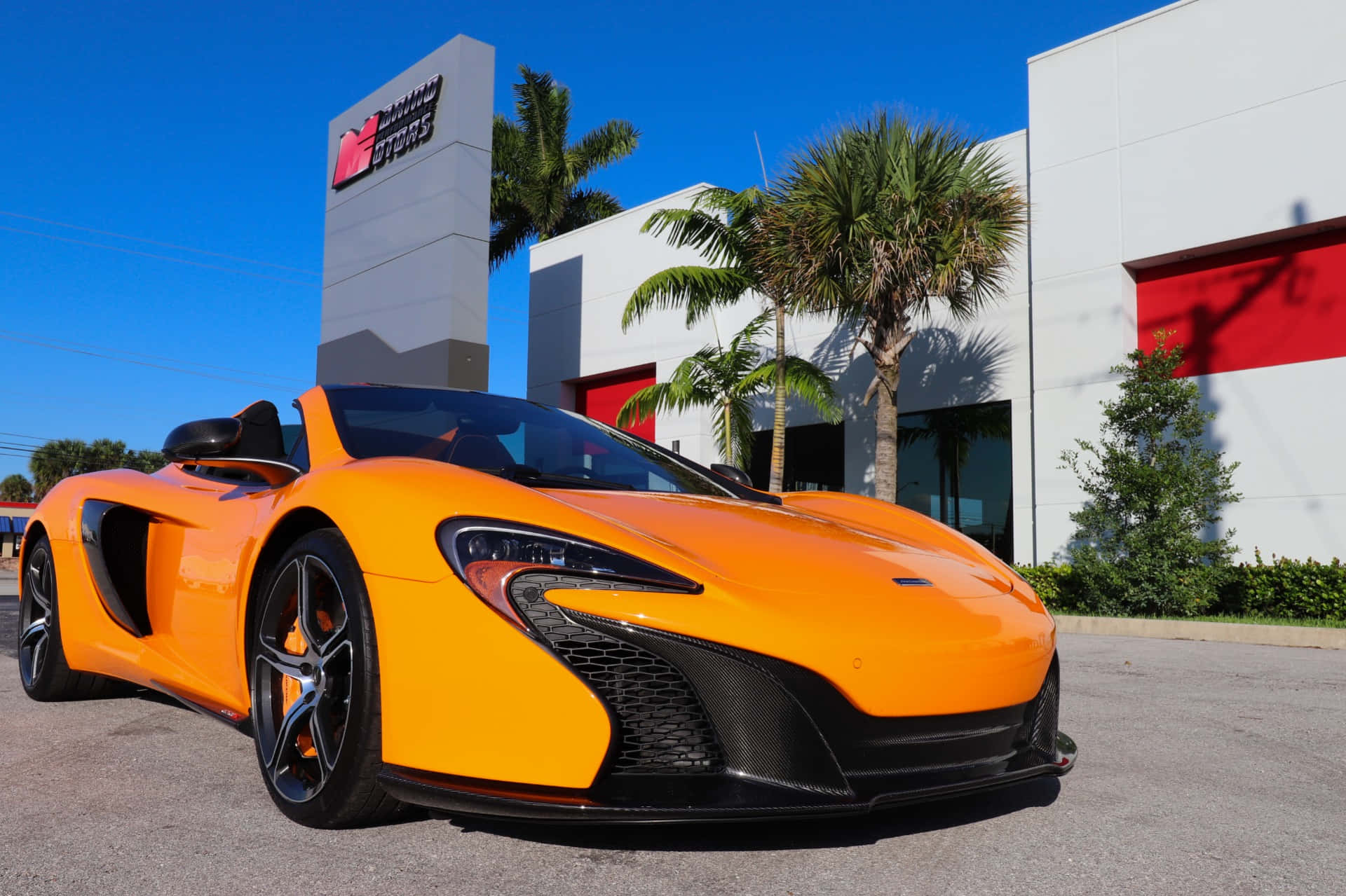 Glimpse Of Power - Mclaren 650s Coupe On The Road Wallpaper