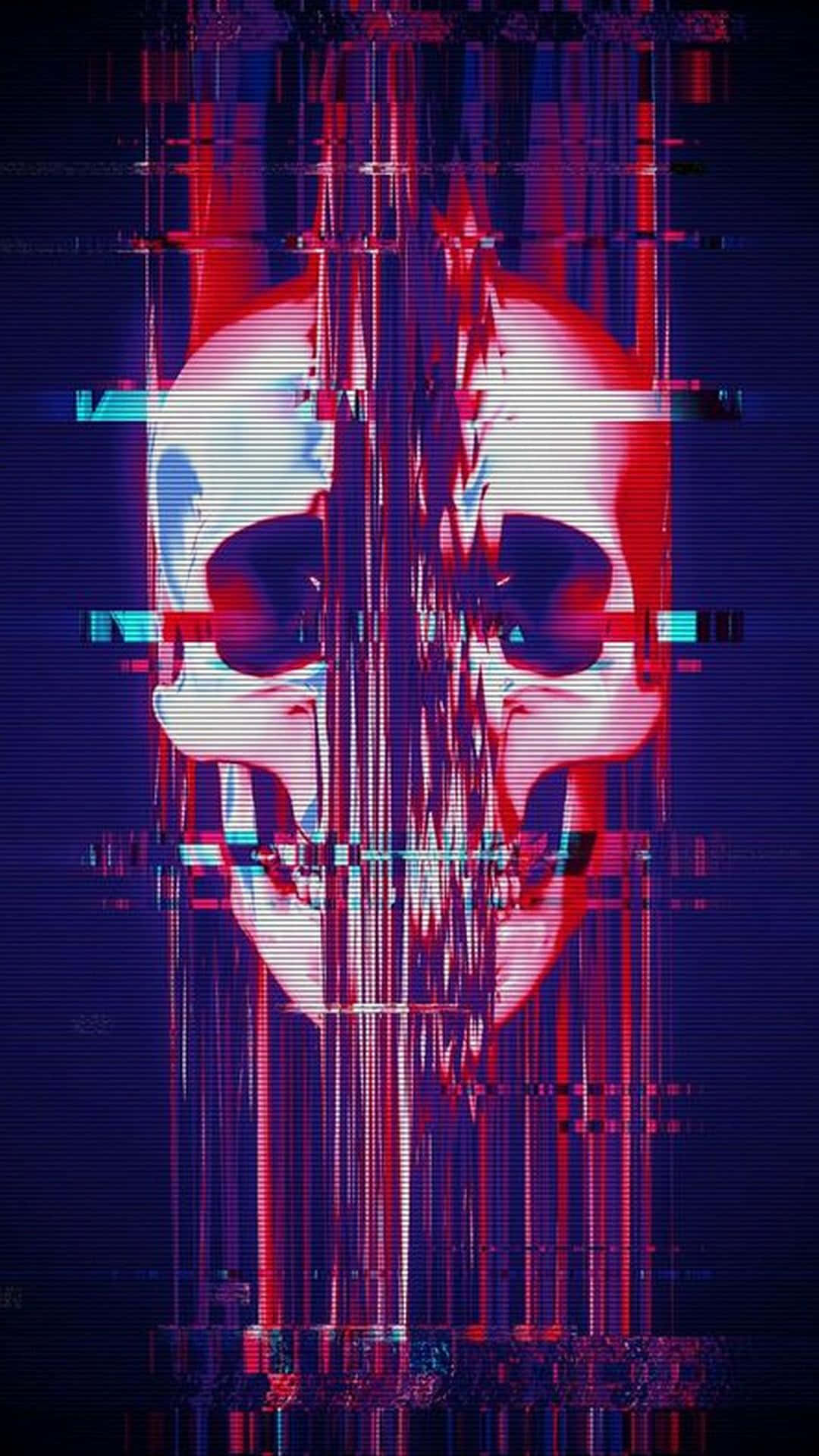 Abstract Glitch Effect Background in High Resolution